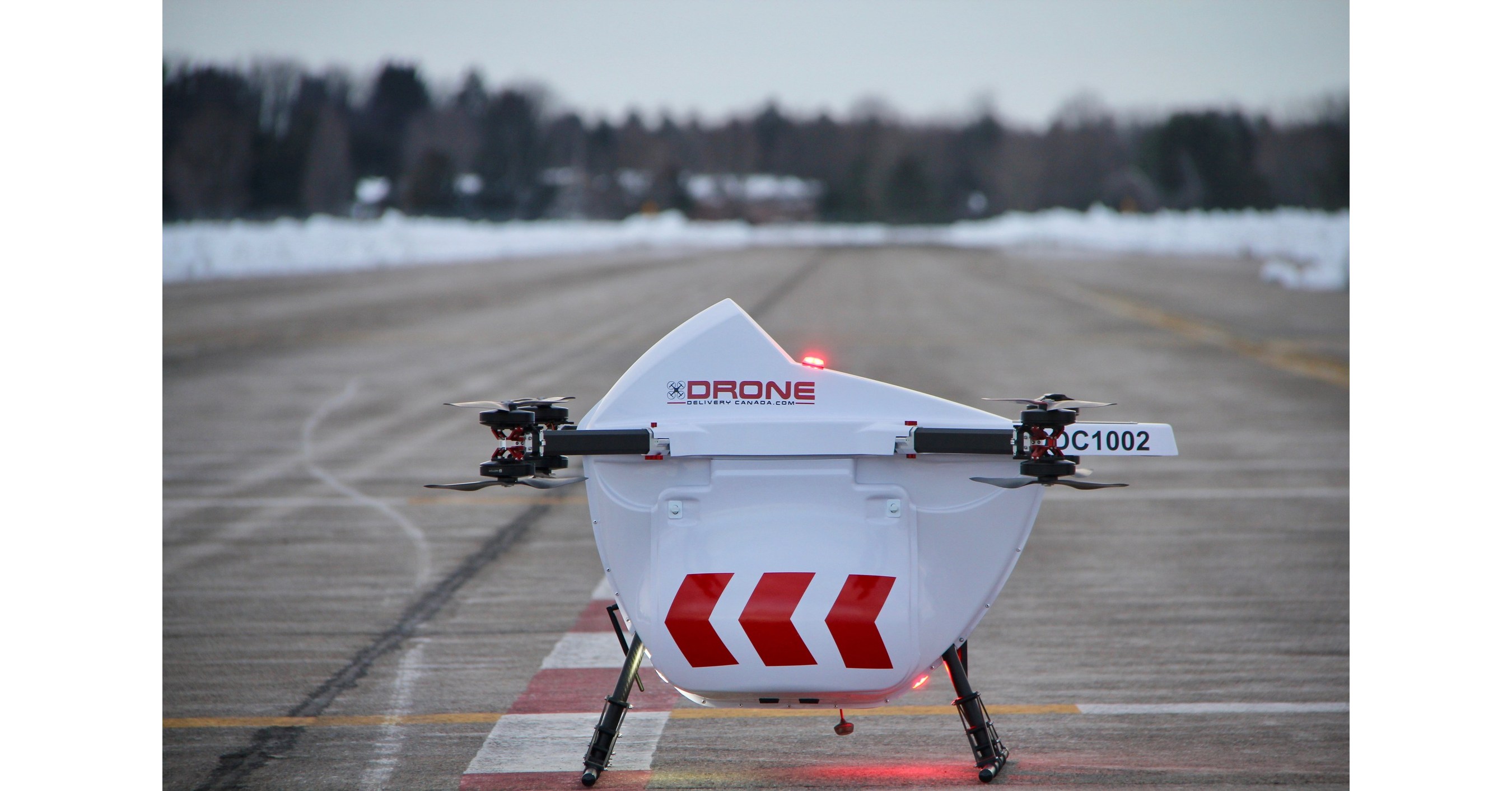 Drone on Runway