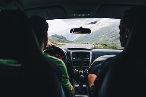 People in a car