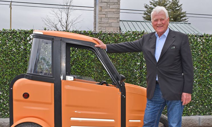 Frank Stronach and Mini Electric Vehicle