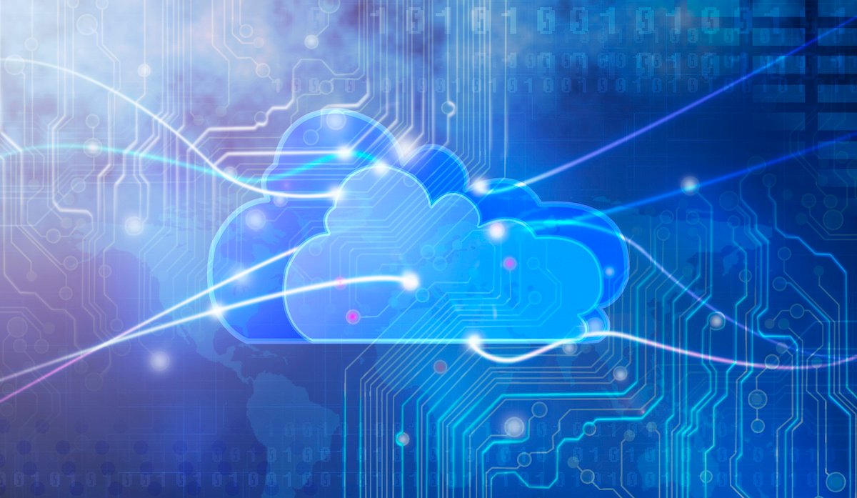 Cloud tech graphic