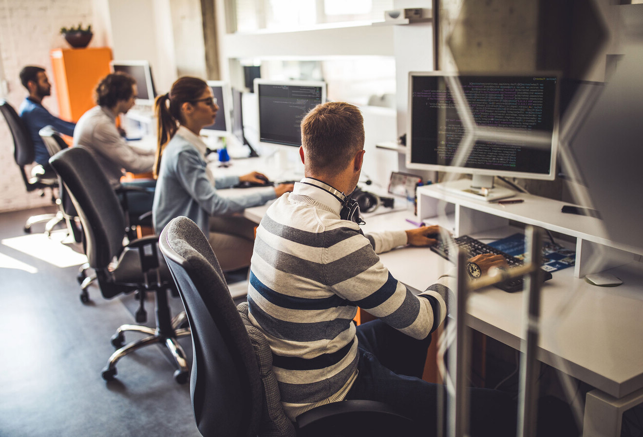 Tech Workers on Computers