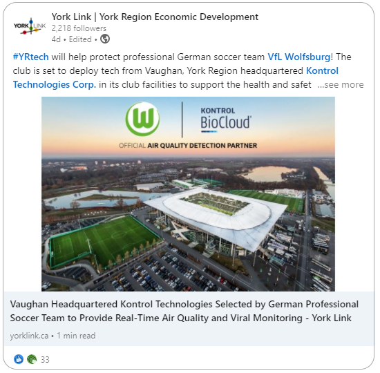 BioCloud logo and German Soccer Stadium