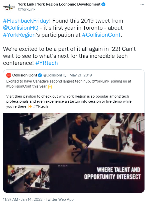 Collision Conference Tweet