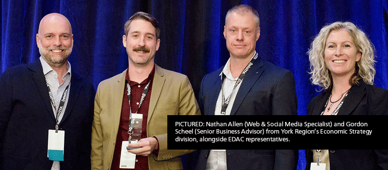 York Region Economic Development receiving EDAC Award