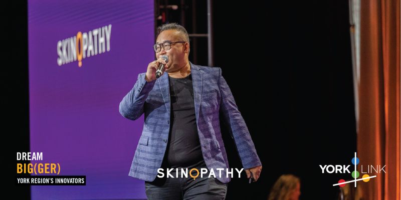 Skinopathy Founder Keith Loo on stage