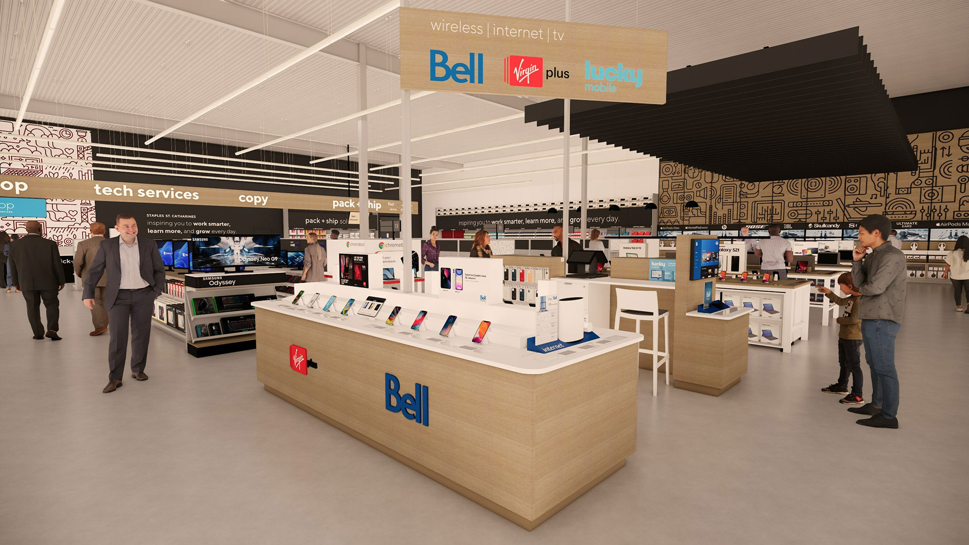 Bell Booth in Staples