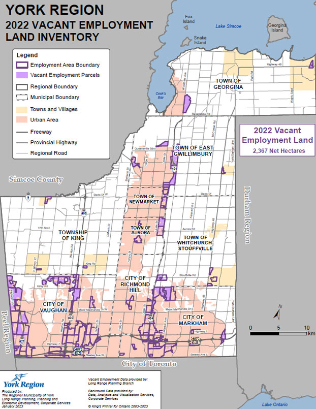 2022 Vacant Employment Land Inventory