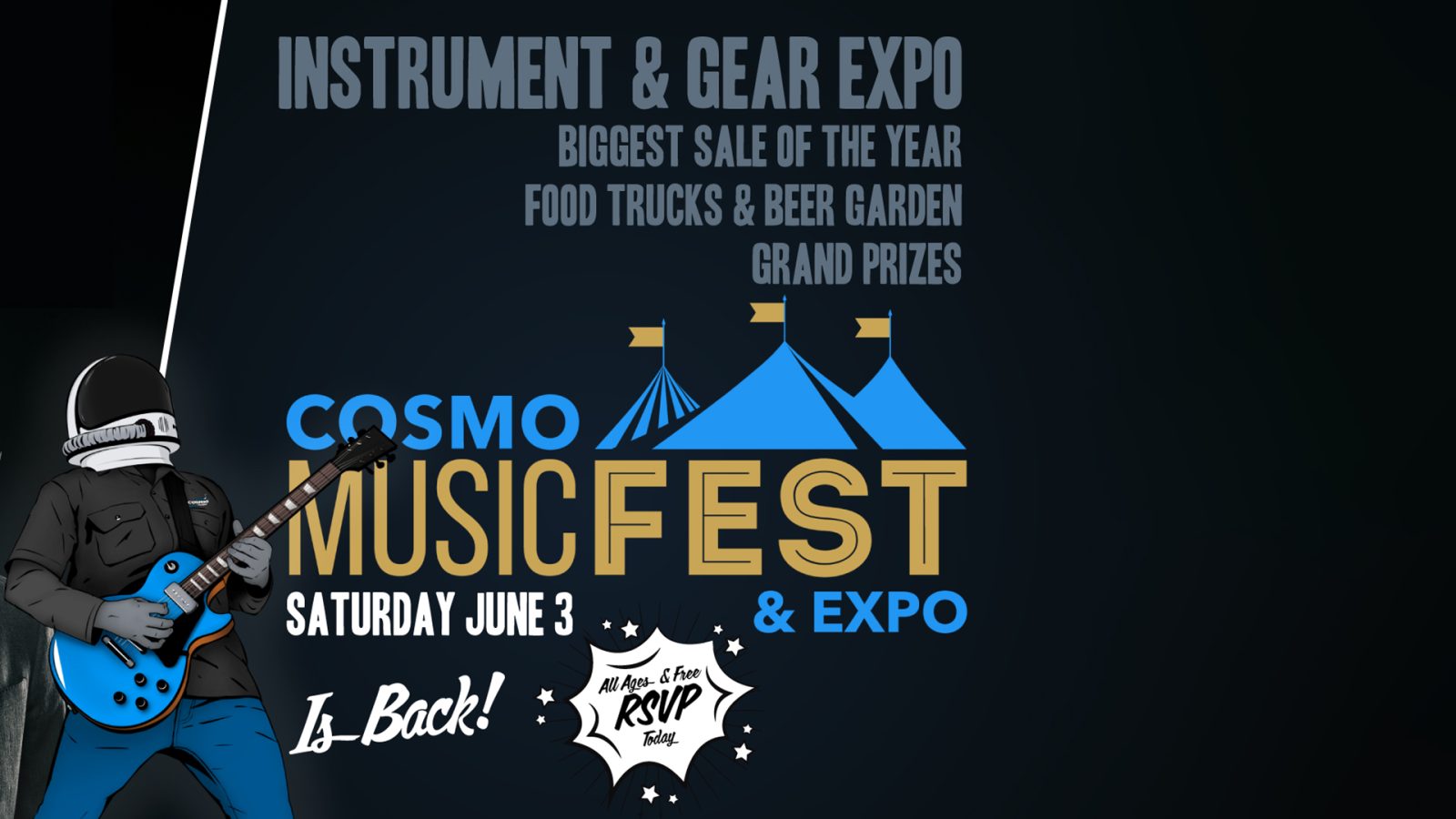 CosmoFEST Canada's premier musical instrument expo and live music
