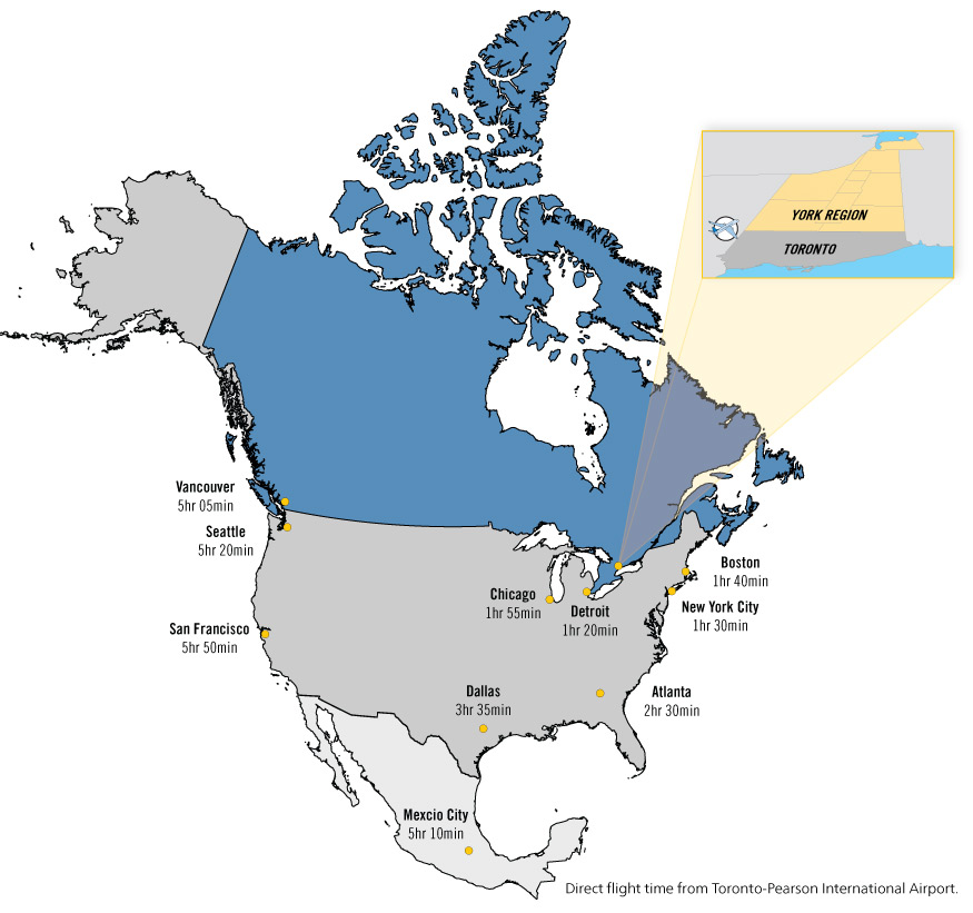 York Region in a North American context