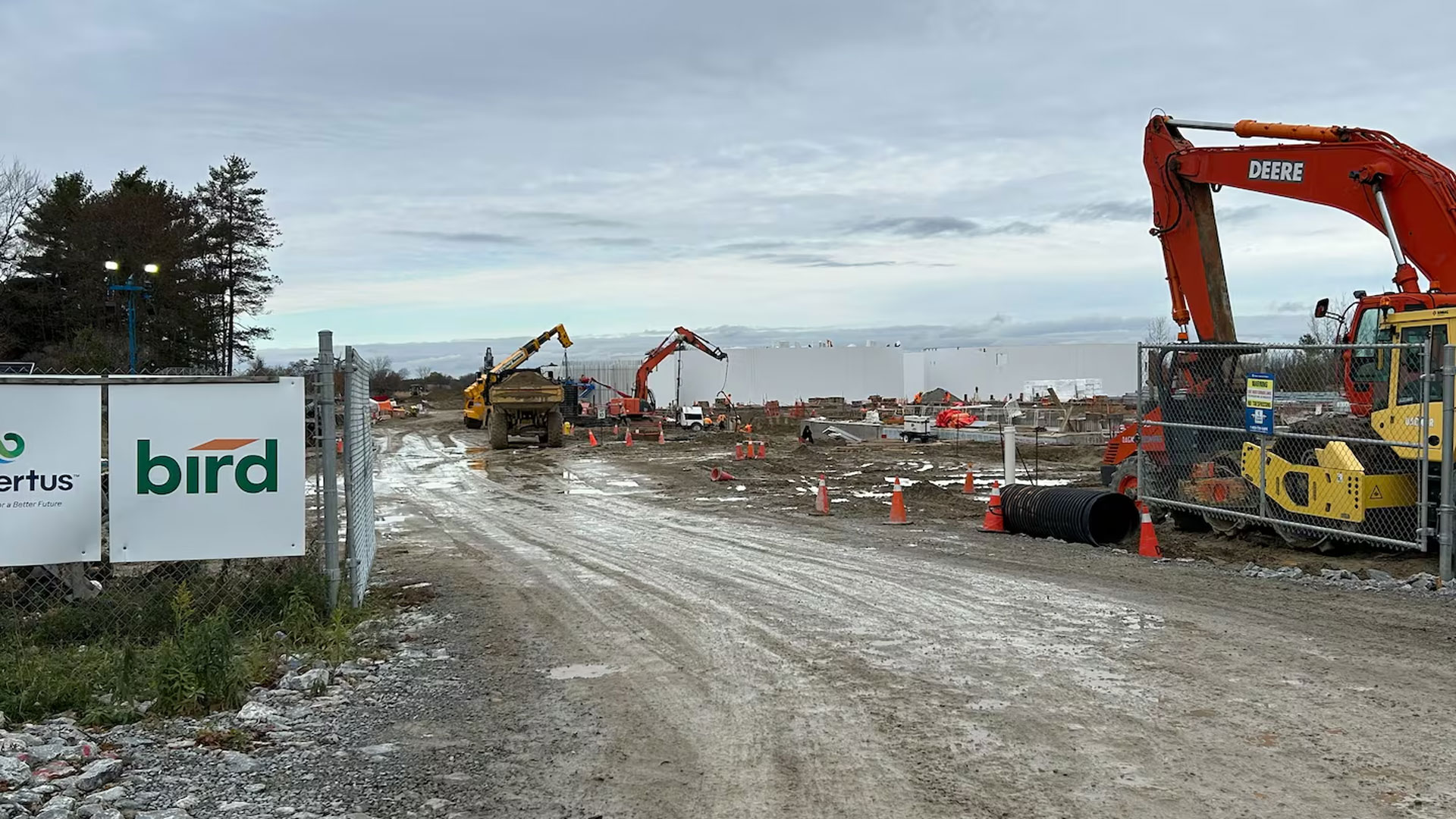 Biofuel facility construction site